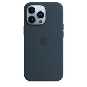 Coque en silicone pour iPhone 13 Pro avec MagSafe - Bleu abysse OB
