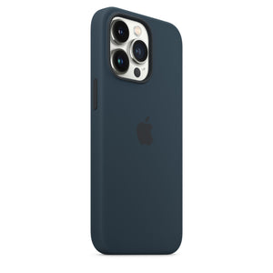 Coque en silicone pour iPhone 13 Pro avec MagSafe - Bleu abysse OB