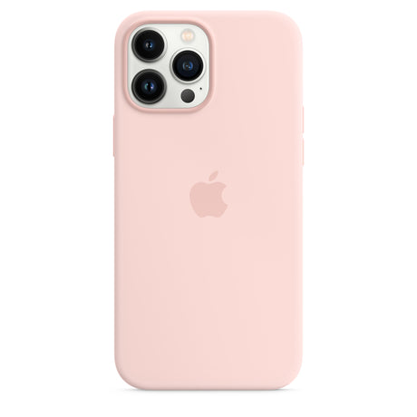 Coque en silicone pour iPhone 13 Pro Max avec MagSafe - Rose craie OB 
