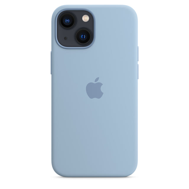 Coque en silicone pour iPhone 13 mini avec MagSafe - Blue Fog OB