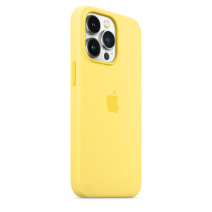 Coque en silicone pour iPhone 13 Pro avec MagSafe - Zeste de Citron OB 