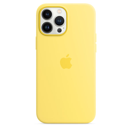 غطاء حماية سيليكون لهاتف iPhone 13 Pro Max مع MagSafe - Lemon Zest OB