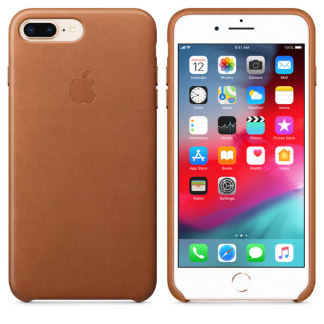 Étui en cuir pour iPhone 8 Plus / 7 Plus - Marron Selle OB 