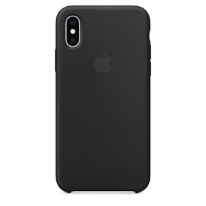 Coque en silicone pour iPhone XS - Noire OB