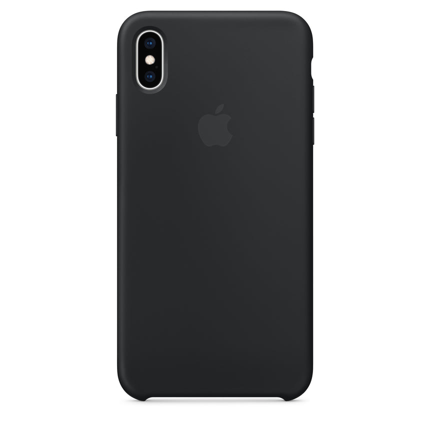 غطاء سيليكون لهاتف iPhone XS Max - أسود 