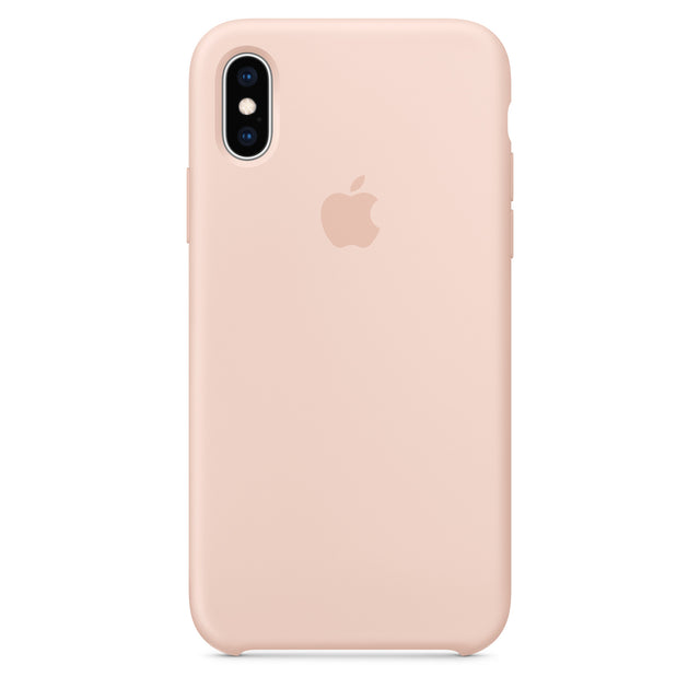 Coque en Silicone iPhone XS - Rose Sable OB 