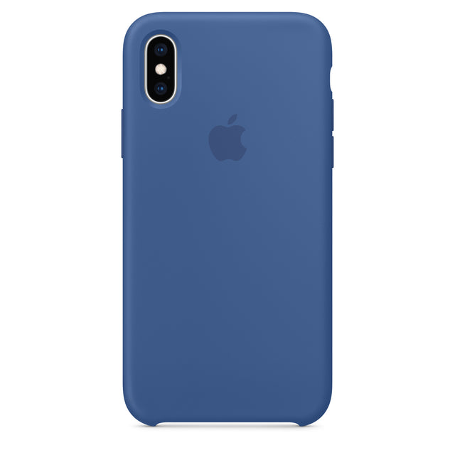 Coque en Silicone iPhone XS - Bleu Delft OB 
