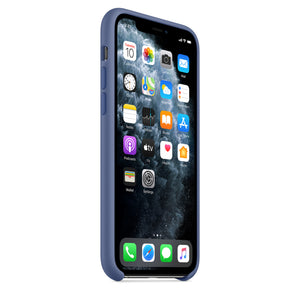 غطاء سيليكون لهاتف iPhone 11 Pro - أزرق كتاني OB 